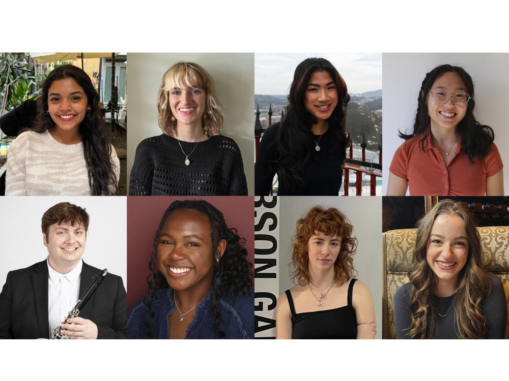 Composite of 2024 Arts and Architecture Alumni Society scholarship recipients