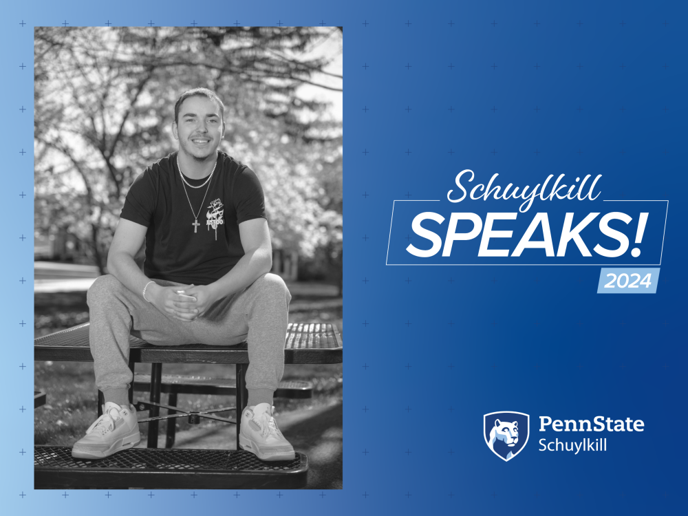 Schuylkill Speaks! Graduating Student Profile featuring recent graduate, Kyle Ferguson