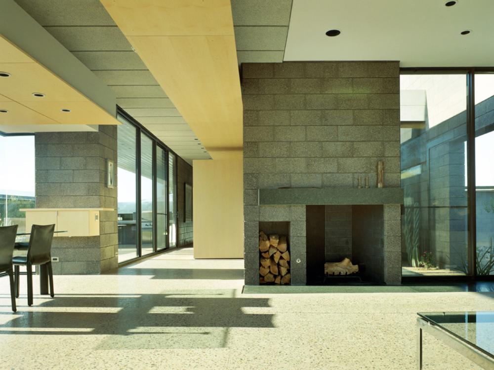 The inside of a house designed by Tod Williams and Billie Tsien Architects.