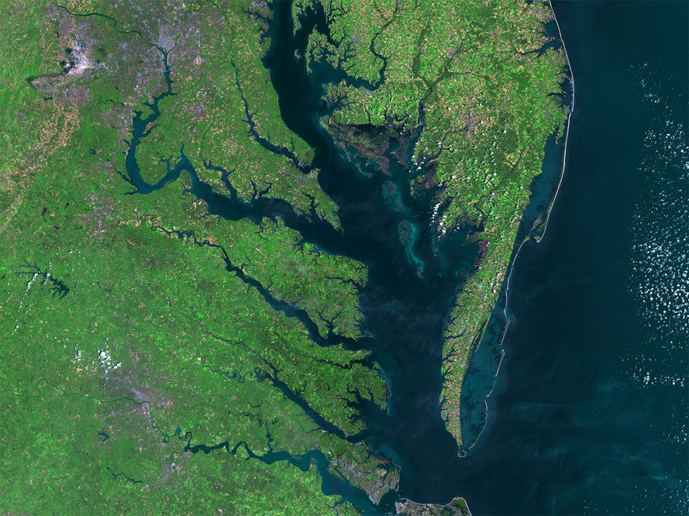 Chesapeake Bay satellite image
