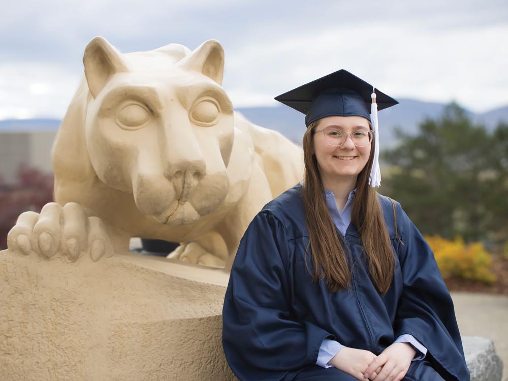 IST student marshal, Erica Davis 