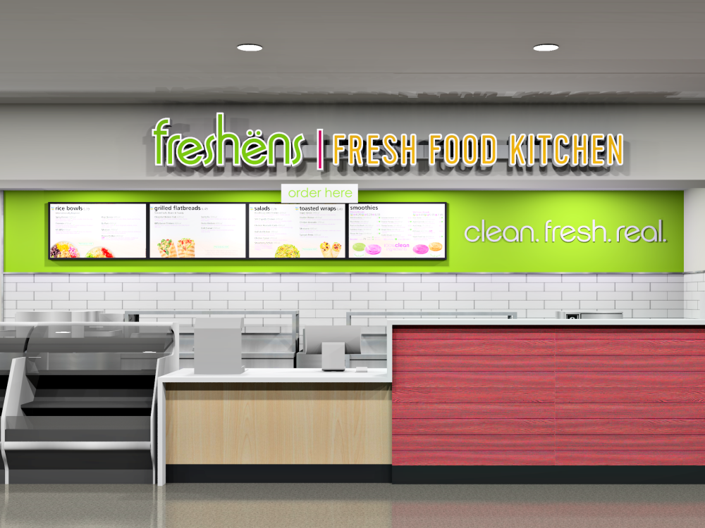 Photo of counter at Freshens 