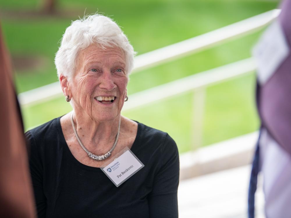 Pat Benkovic at Benkovic Building Naming Ceremony