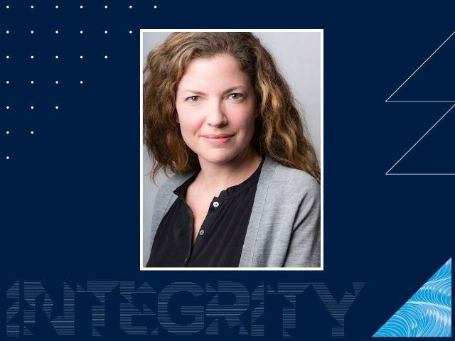 A graphic that reads INTEGRITY and features a photo of Chelsea Hammond.