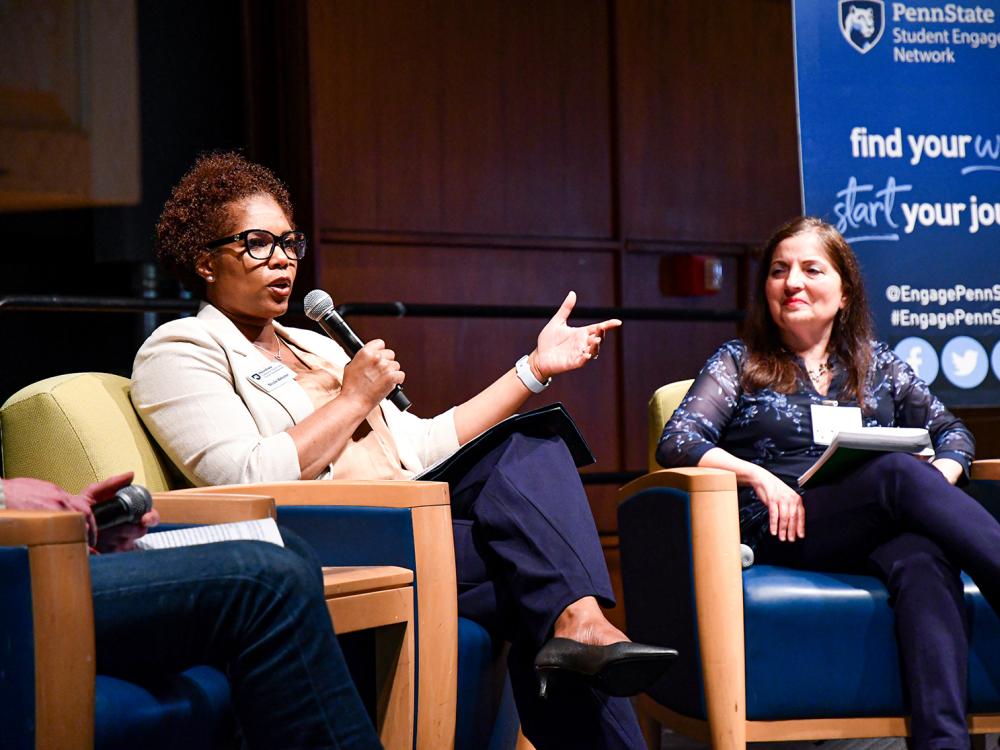 Panelist speaks during the 2024 Student Engagement Network Summit.