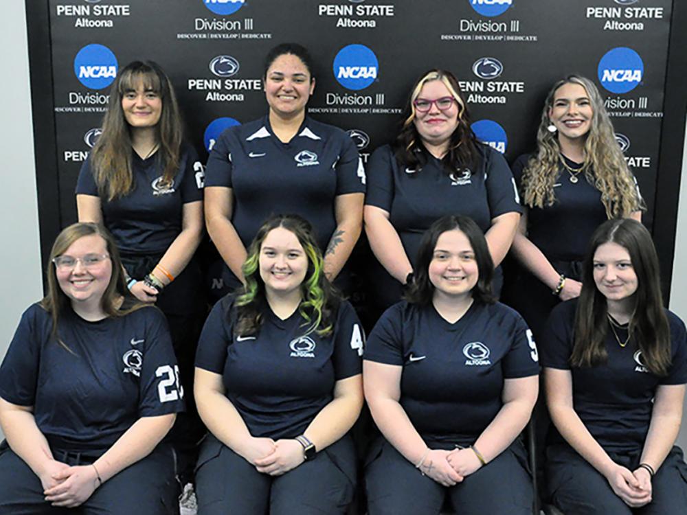 Penn State Altoona's women's bowling team