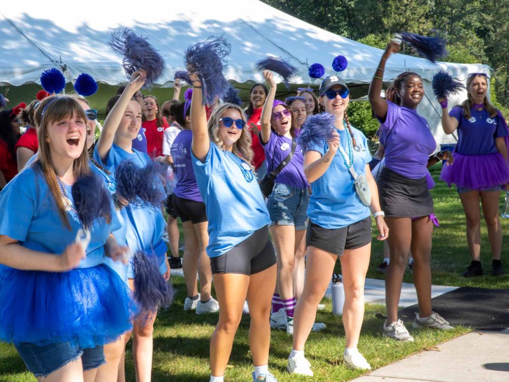 Photo of students at Welcome Weekend