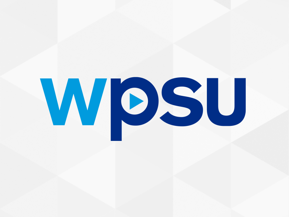 WPSU logo - blue letters on white background