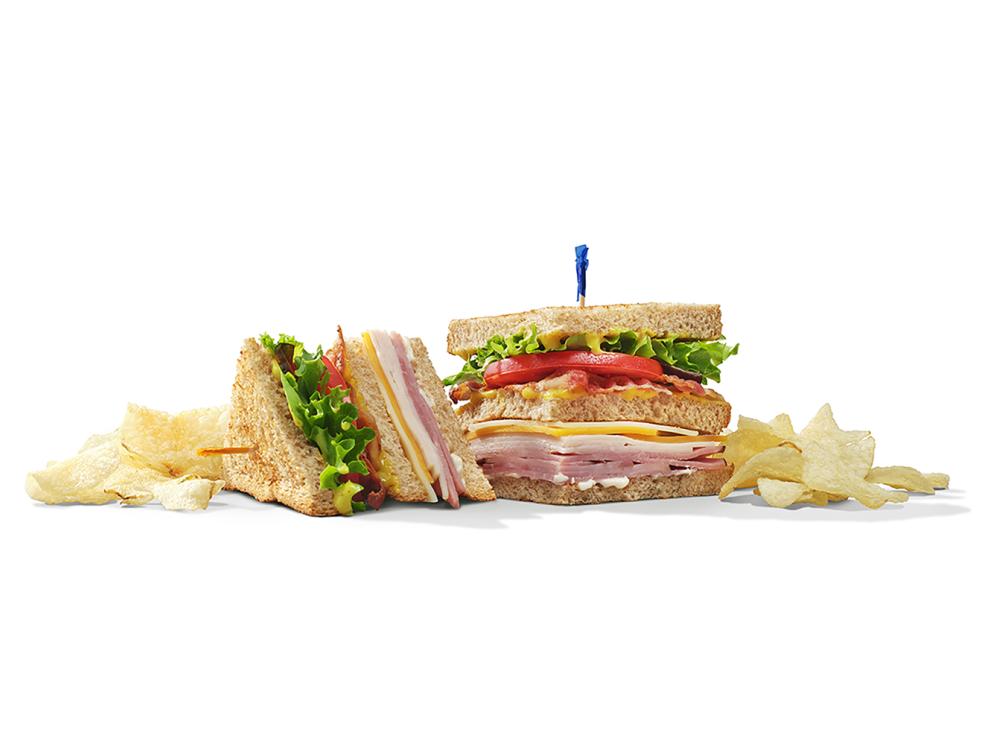 McAlister's Club Sandwich and Potato Chips