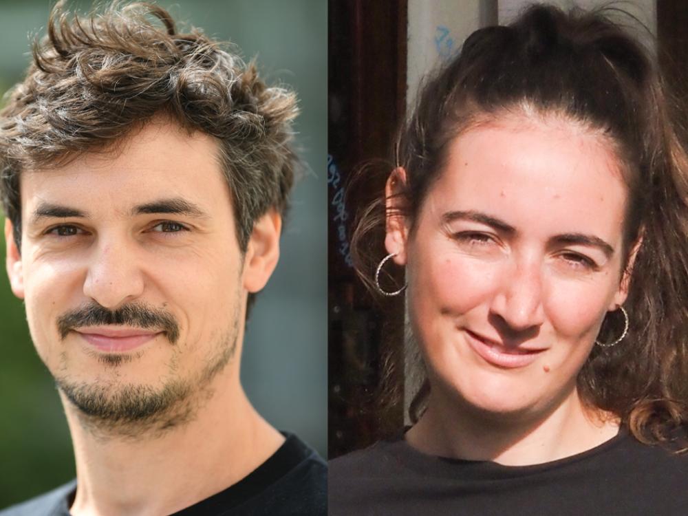Victor Meesters at left and Margo Sulnier at right. 