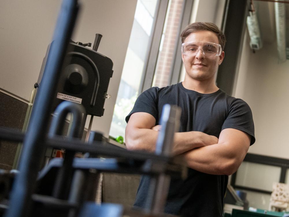 Jonathan Smith portrait in origin lab
