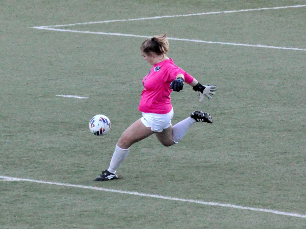 Penn State Altoona soccer player Adeline Baustert in action during a match