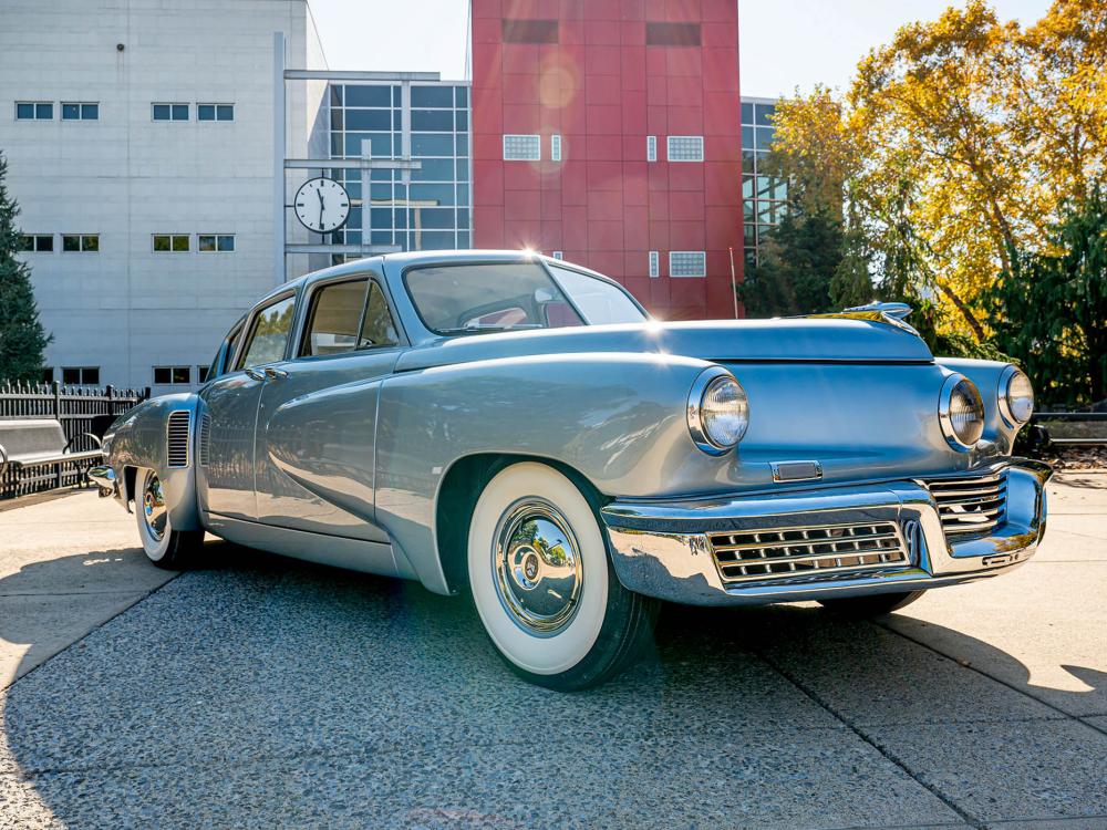 A 1948 Tucker vintage automobile