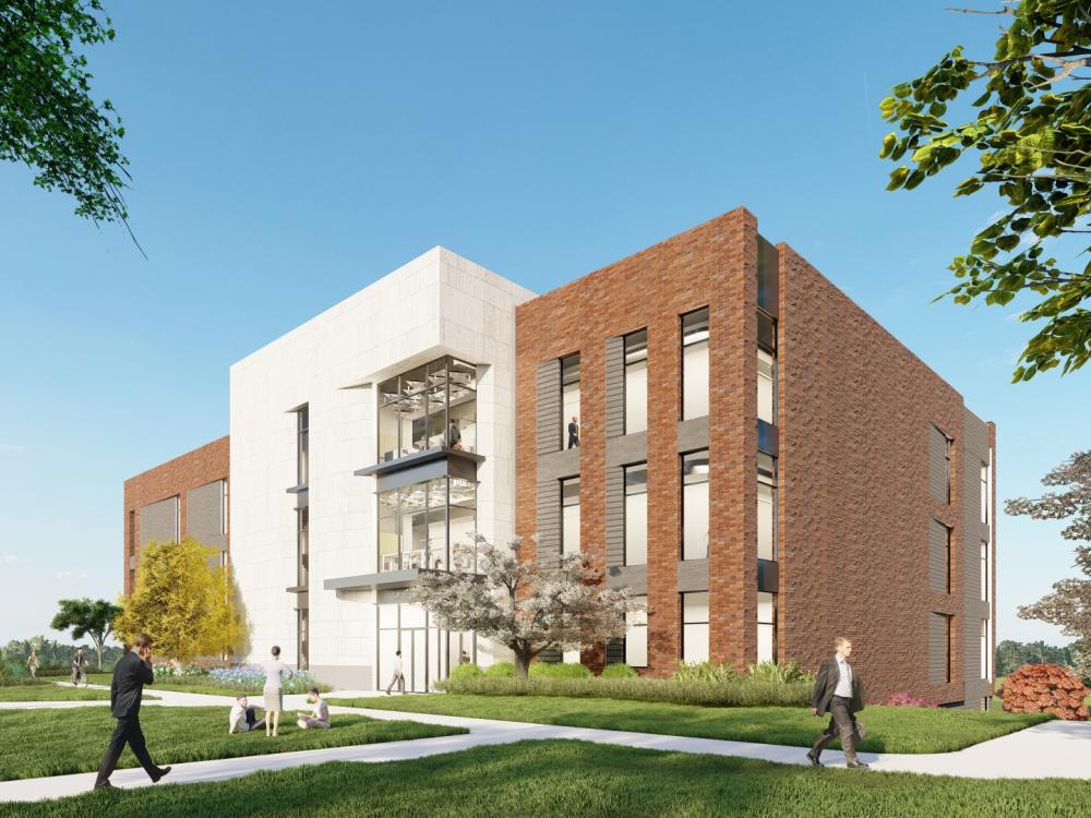 Architect's rendering of the proposed Applied Research Laboratory building at Innovation Park