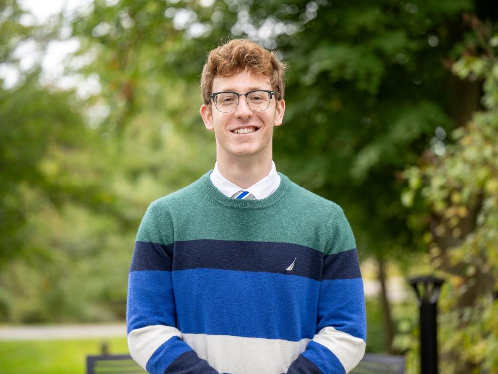 A portrait of Zane Lewis, president of Penn State Behrend's Student Government Association