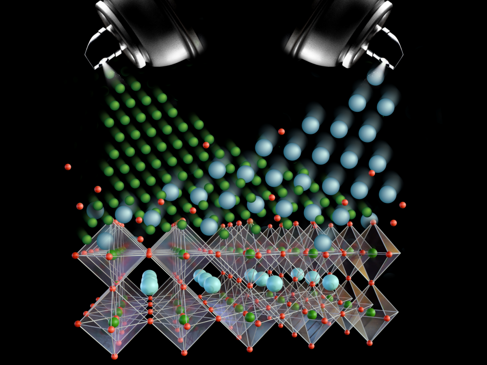 Image showing atoms being "painted" onto a substrate