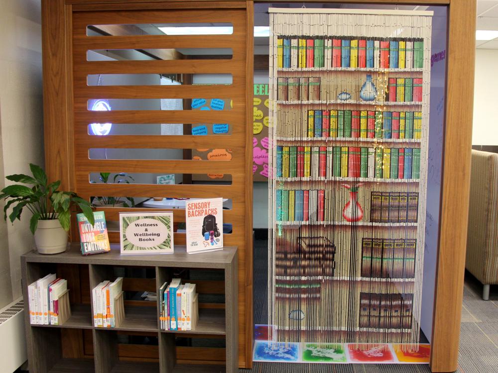 The entrance to the sensory space at the Penn State DuBois library. The space opened during the fall 2024 semester, thanks in part to a donation by Brett and Danielle Spencer.