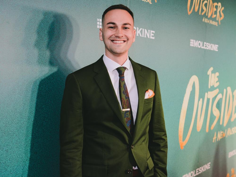 Ben Nissen at premiere of The Outsiders musical