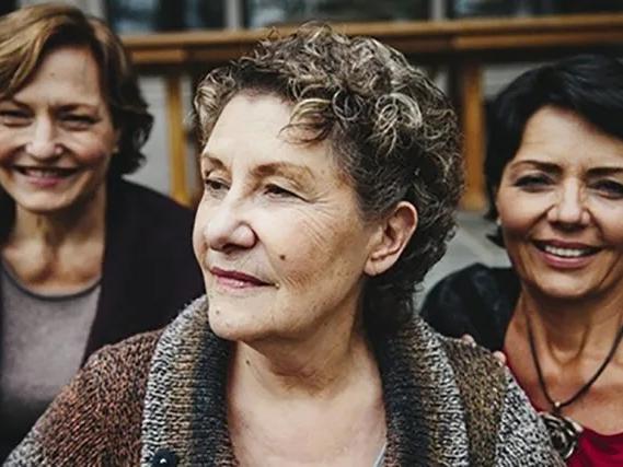 A group of older women 