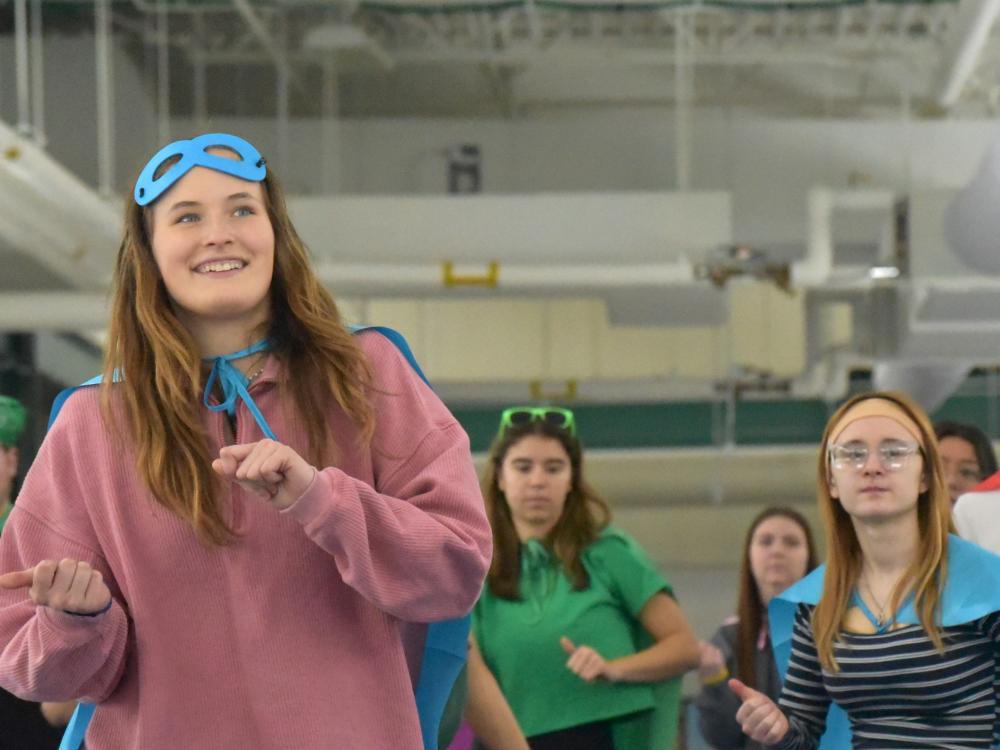 Students dance at Penn State Behrend.