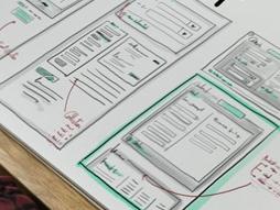 Paper diagram showing table layouts