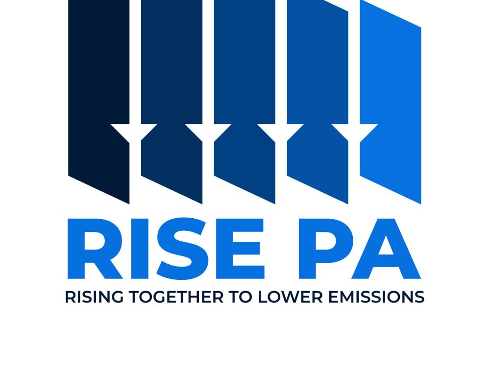Image of RISE PA logo with gradient blue vertical shapes and text "RISE PA"