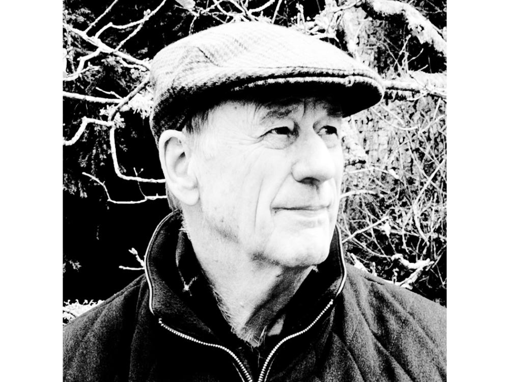 Black and white image of Tim Ingold. 