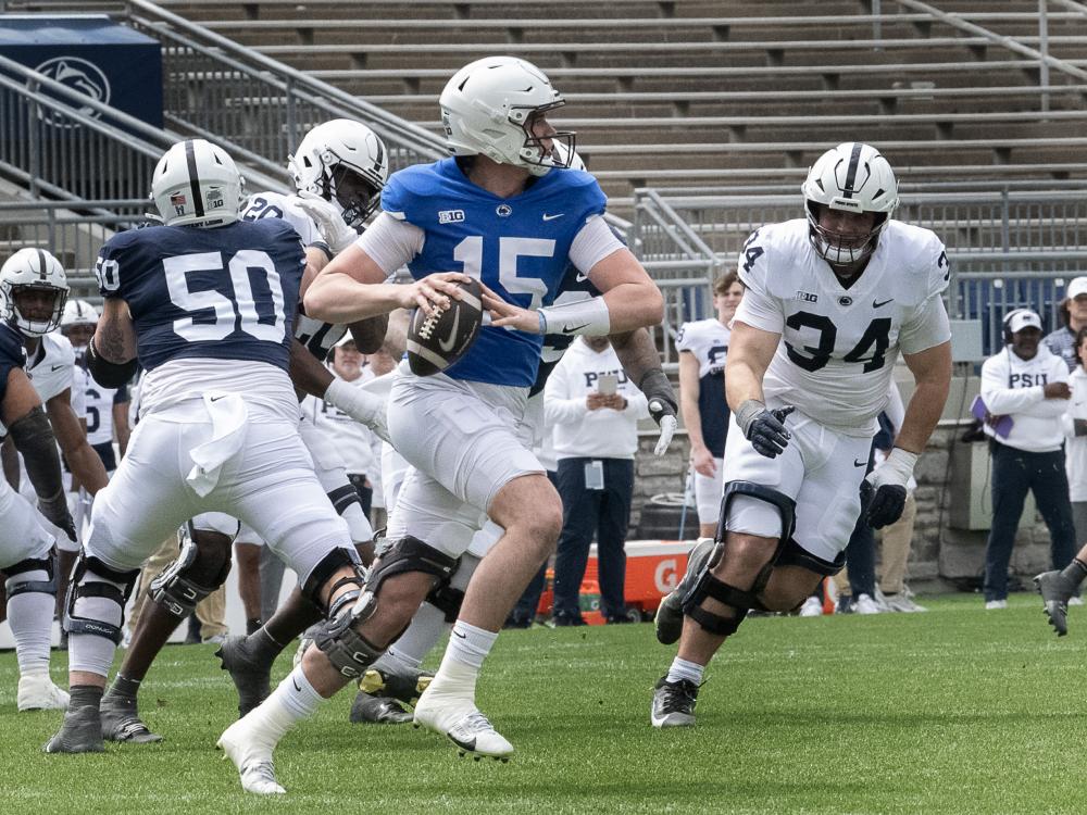 Drew Allar Blue White game