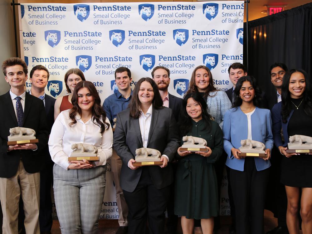 A photo of the 13 Smeal 2025 Senior Award winners