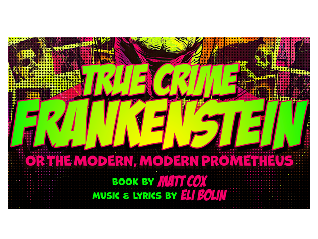 Bright green title text with Frankenstein images in the background
