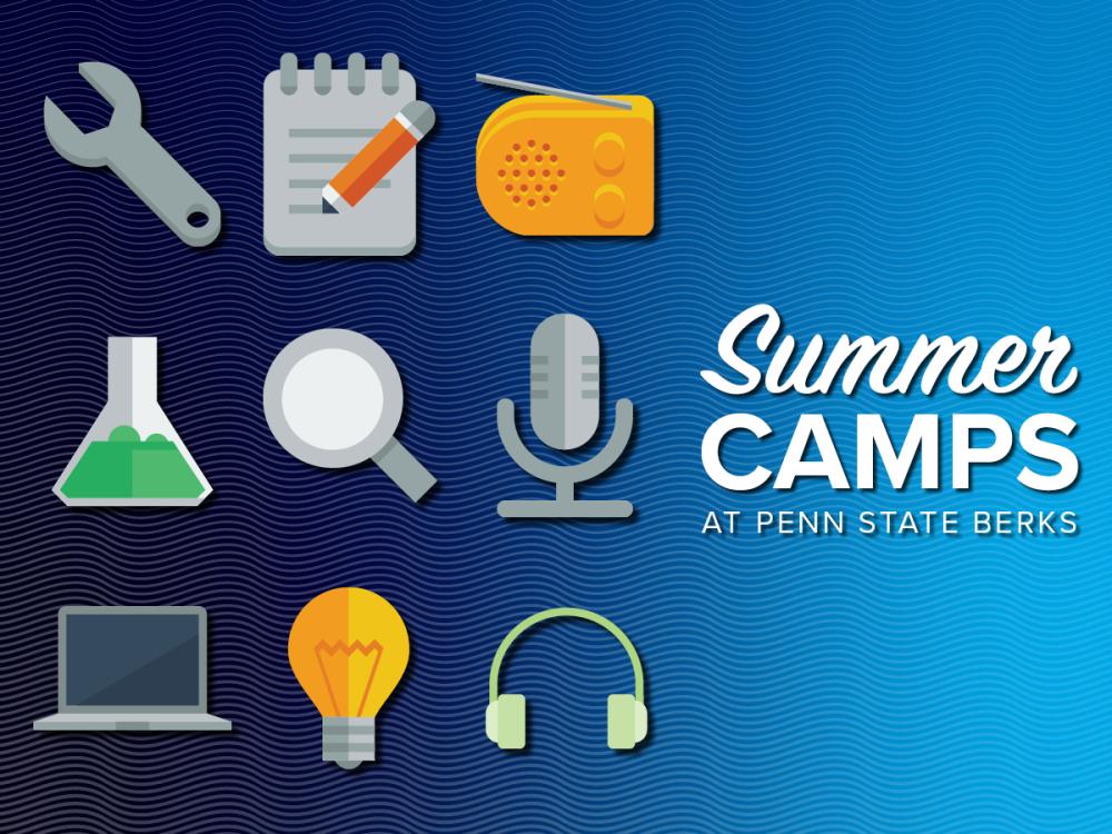 Graphic depicting subject areas of summer camps