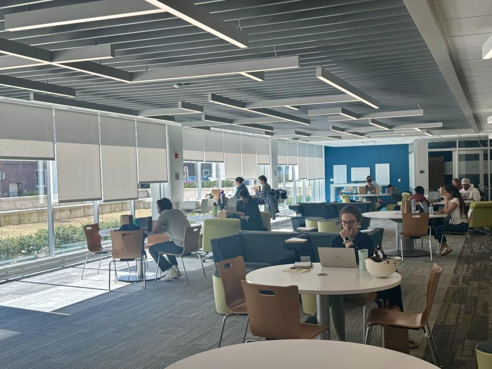 View of Pattee Library Collaboration Commons