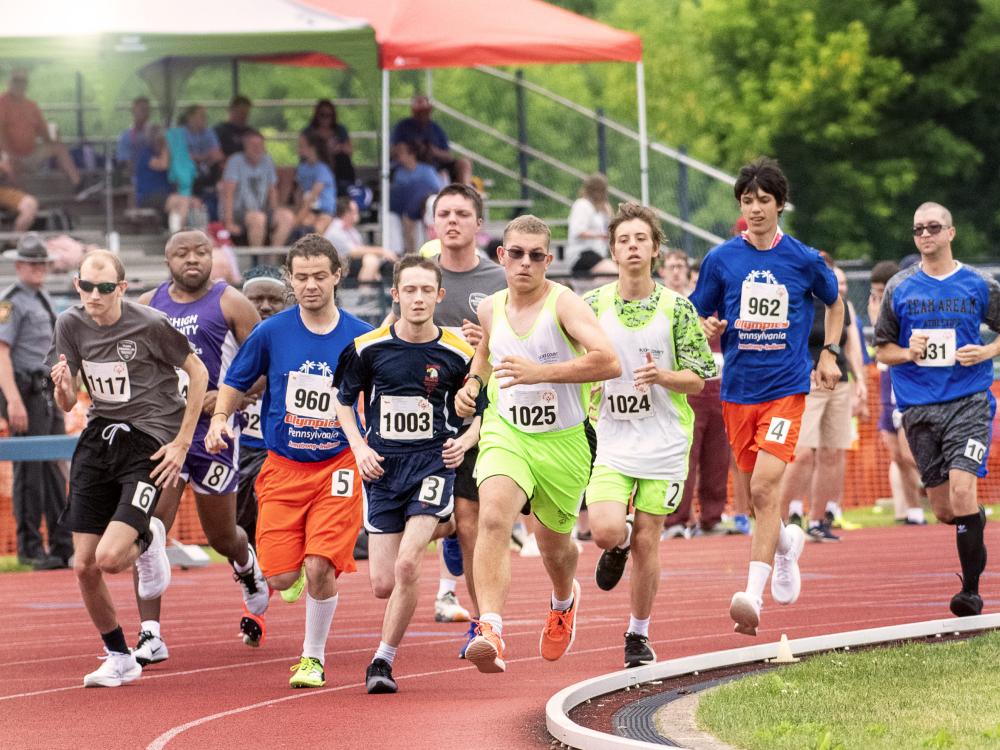 Special Olympics Athletes at Penn State Track