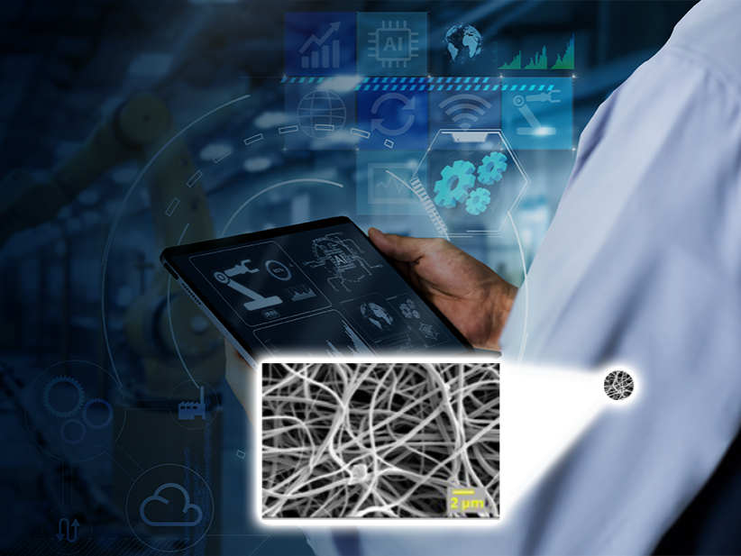 Stylized image of a health sensor built in to a shirt
