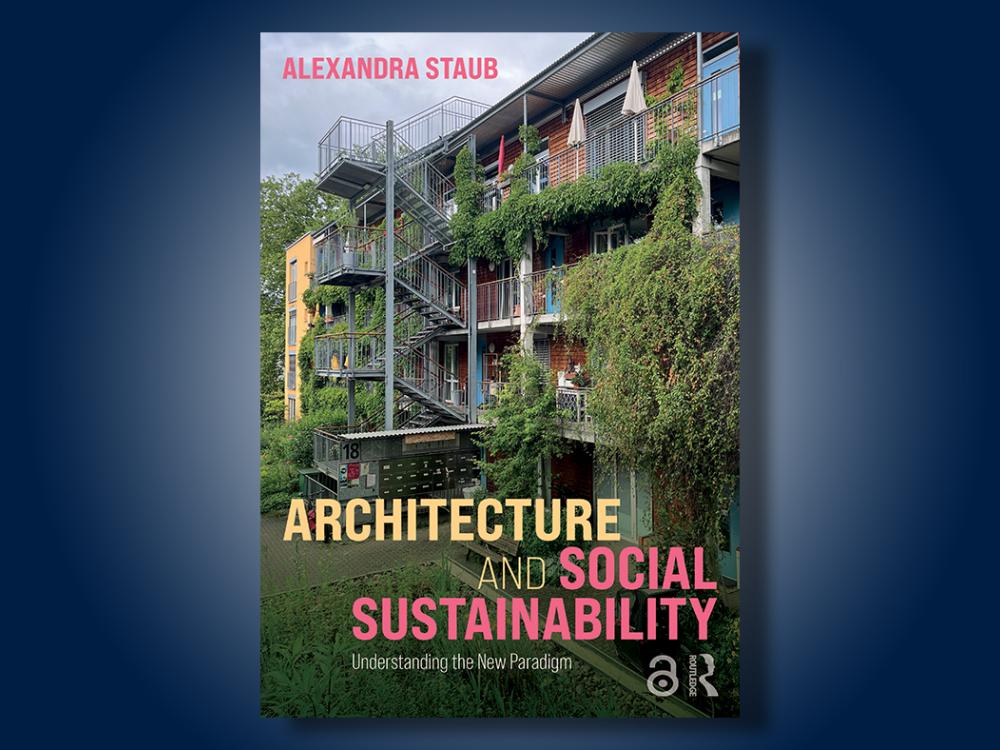 The cover of the book Architecture and Social Sustainability. 