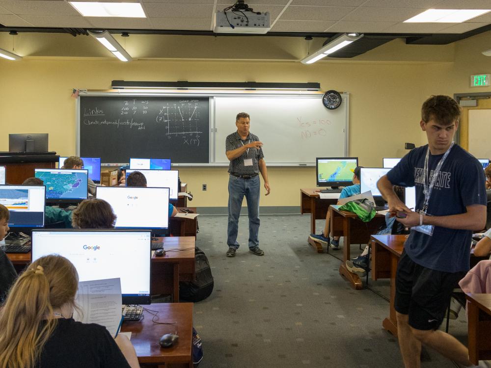 William Syrett leads weather camp