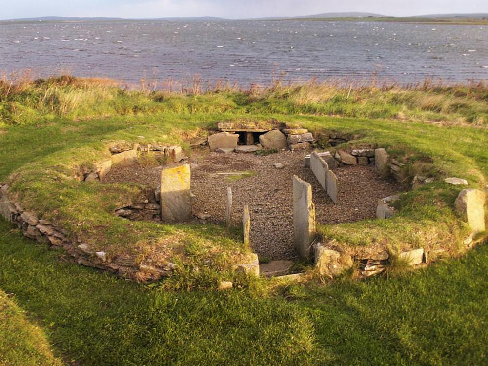 Stone ruins near water