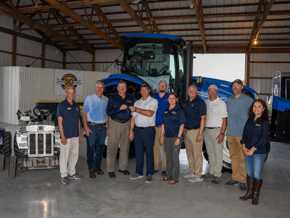 New Holland methane tractor
