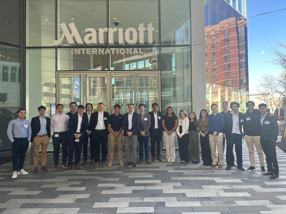 Corporate Finance Boot Camp students visit Marriott International Headquarters in Bethesda, Maryland