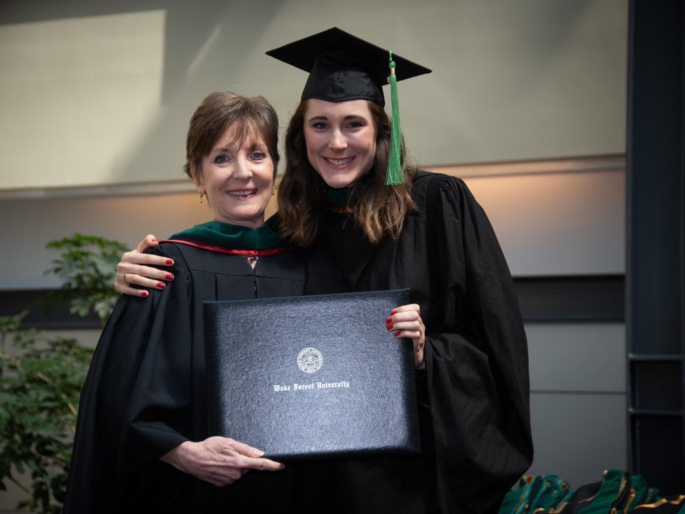 Suzanne Reich and Julia Gamble at Julia's graduation from Wake Forest University.