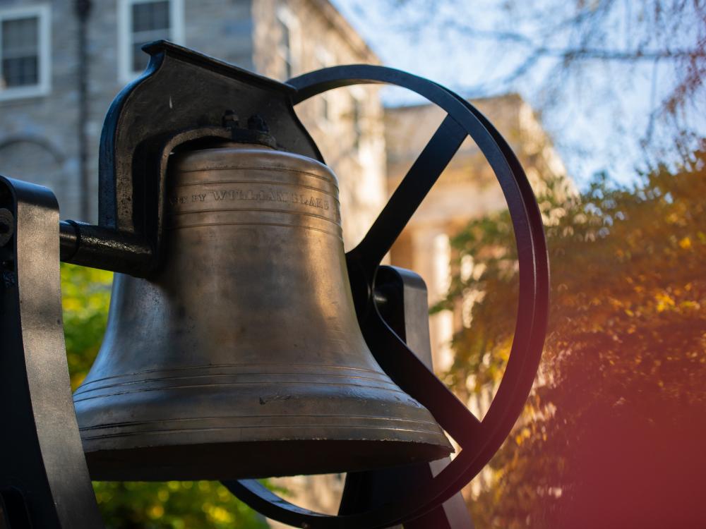 Bell at University Park campus in the fall