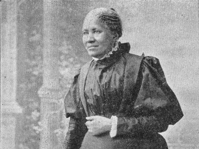 Black and white photo of Frances Harper
