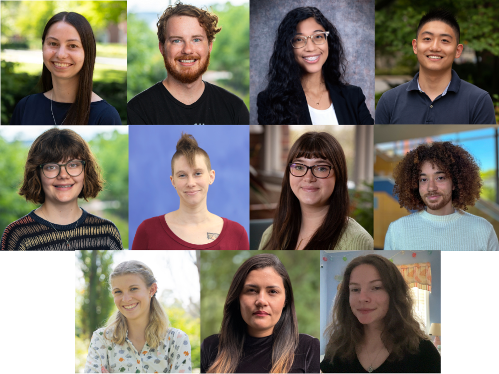 Headshots of the 11 BIOMS fellows selected for the 2025-26 year.