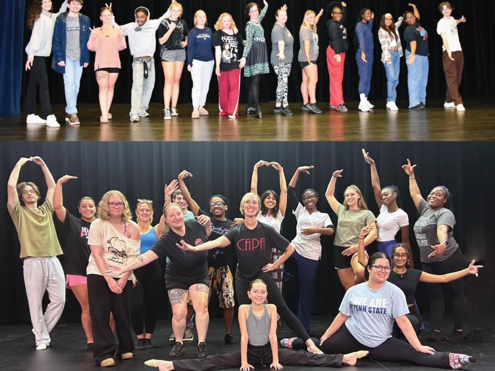 Dancers posing