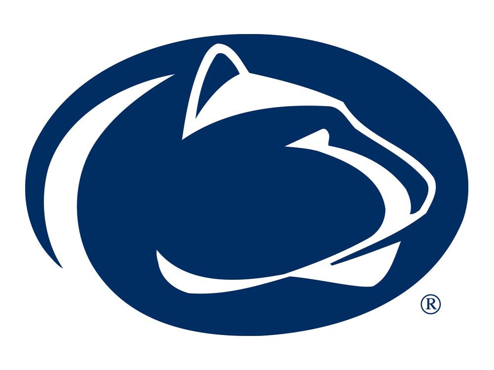 Penn State blue lion profile facing right