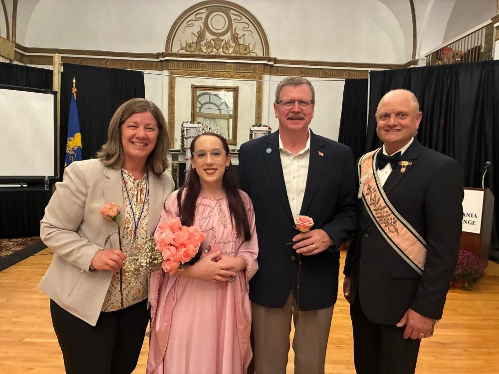 Group photo of four people