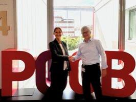 Two people shaking hands