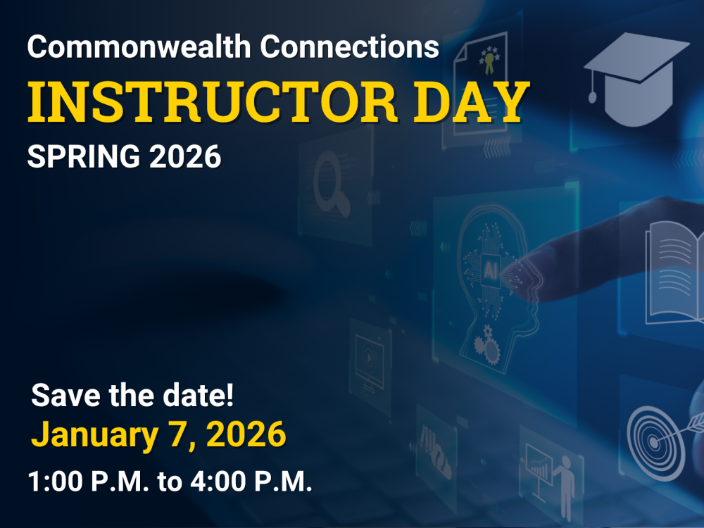 A graphic that provides details for Commonwealth Connections Instructor Day
