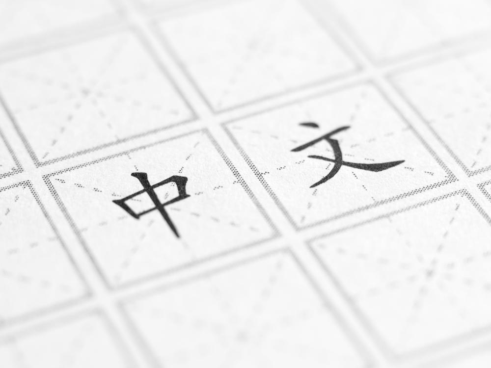 Characters in the Chinese language, that read Chinese and Language