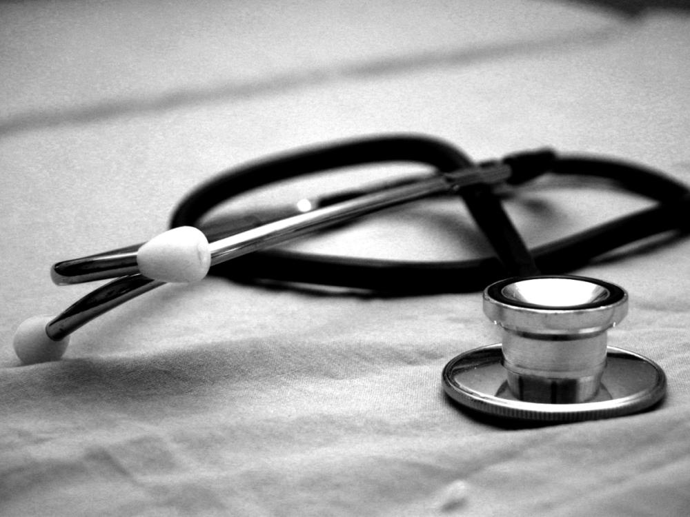 A stethoscope on a table